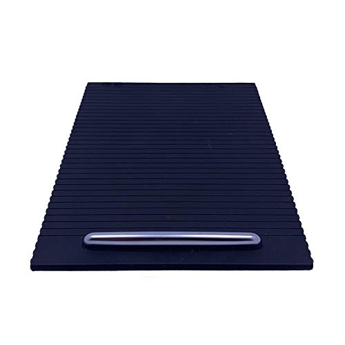 Mittelkonsolen Rollo Abdeckung 1 stücke Black Chrome Getränk Armlehnenzentrum Konsole Becherhalter Walzenabdeckung Passend für Passat B6 B7 CC 3C0 857 503 von Ymnilian