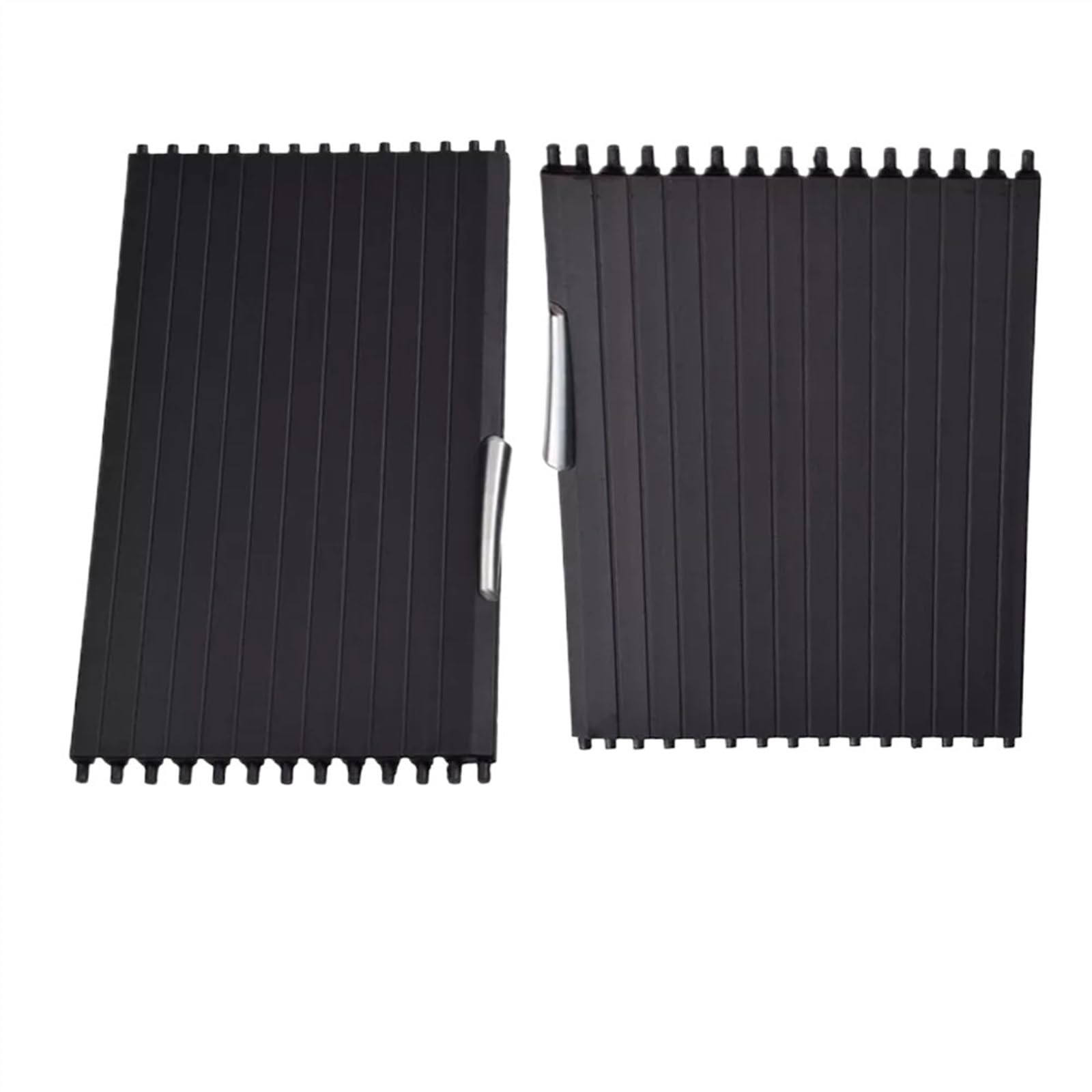 Mittelkonsolen Rollo Abdeckung Auto Center Konsole Tasse Halter Abdeckung Rutsche Rollos Lagerung Box Reißverschluss Schiebe Abdeckung Passend Für BMW X5 E70 X6 E71 E72 2007-2014(Front and Back-Set) von Ymnilian