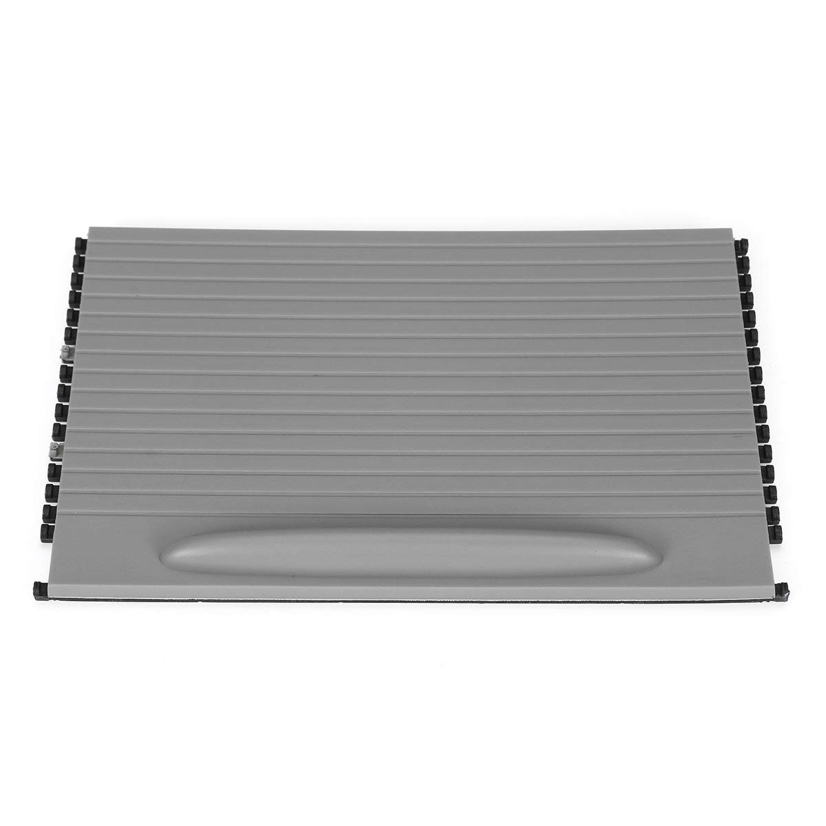 Mittelkonsolen Rollo Abdeckung Auto Frontkonsole Becherhalter Rollo Hinzug Trim Console Rollo blind Passend für Porsche Cayenne 2003-2010 Getränkehalter(Gray) von Ymnilian