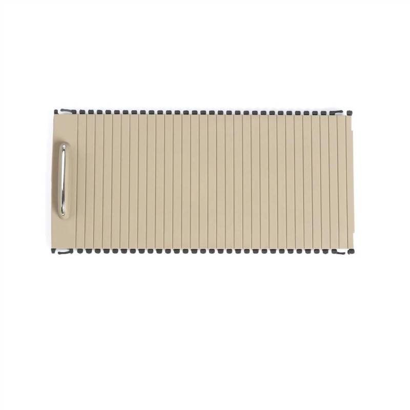 Mittelkonsolen Rollo Abdeckung Innen Auto Wasser Tasse Halter Rollos Abdeckung Passend Für Mercedes Benz C-Cals W204 S204 E-Klasse W212 W207 A20468076079051(Beige) von Ymnilian
