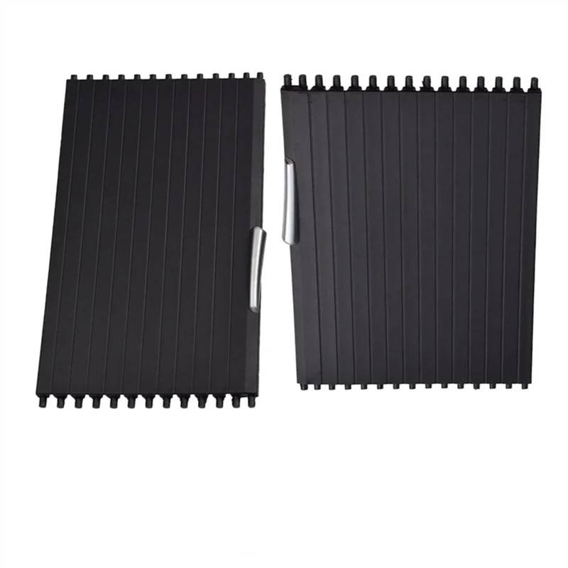 Mittelkonsolen Rollo Abdeckung Passend Für BMW X5 X6 E70 E71 E72 2007-2014 Innen Auto Wasser Trinken Tasse Halter Abdeckung Trim Zipper Roll Vorhang(Front and Back-Set) von Ymnilian