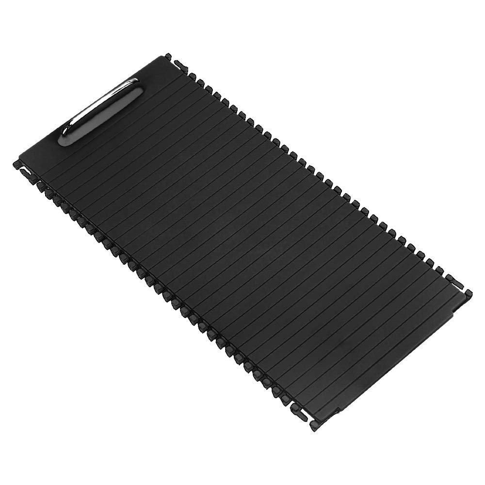 Mittelkonsolen Rollo Abdeckung Passend für Mercedes Benz C E Klasse W204 W212 Autozubehör Becher Halterung Platte Autokonsole Abdeckung Center Console Roller Blind Cover(Black) von Ymnilian