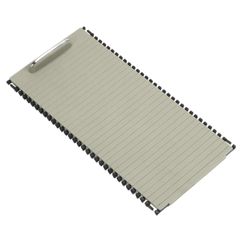 Mittelkonsolen Rollo Abdeckung Passend für Mercedes Benz C E Klasse W204 W212 Autozubehör Becher Halterung Platte Autokonsole Abdeckung Center Console Roller Blind Cover(Gray) von Ymnilian