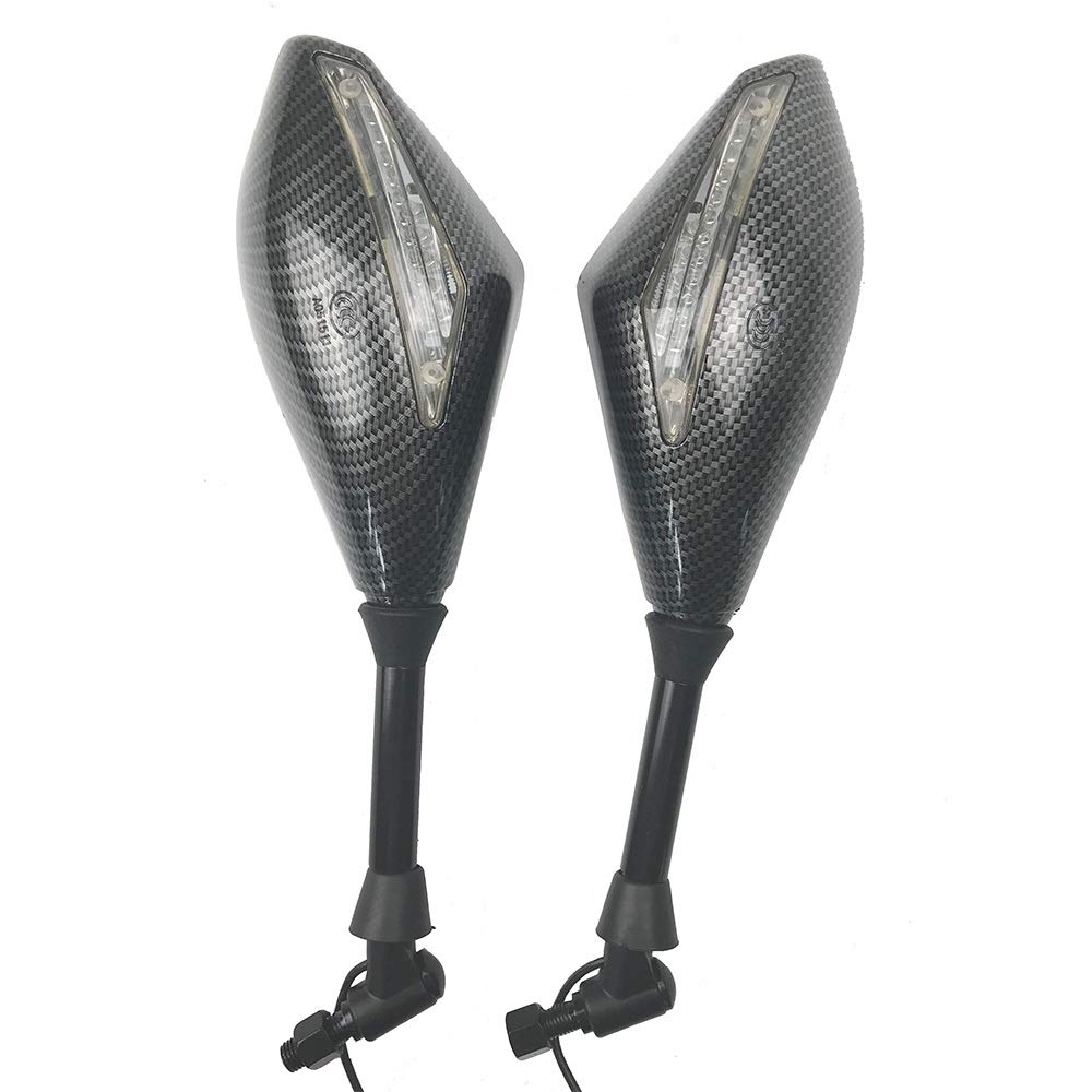 Motorrad Spiegel,Lenkerendenspiegel Blinker Außenspiegel Signalanzeige Rückspiegel Motorrad Fit use for Honda Suzuki Fit use for Ducati Yamaha Drehen Motorrad Spiegel,Lenkerendenspiegel Blinker Außenspiegel Signalanzeige Rückspiegel Motorrad Fit use for Honda Suzuki Fit use for Ducati Yamaha Drehen von Ymnilian