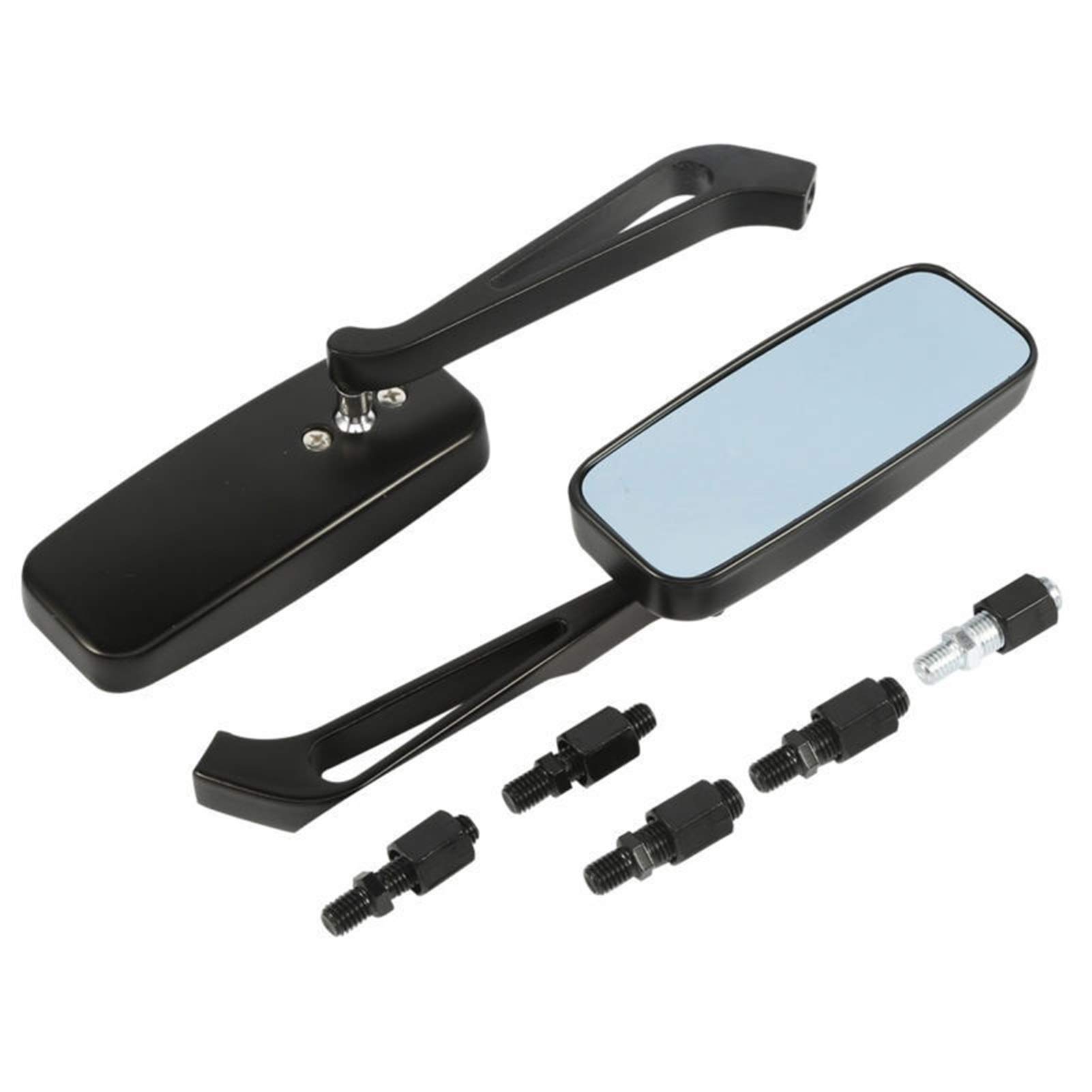 Motorrad Spiegel,Lenkerendenspiegel Motorrad Fit use for King Touring XL 883 Sportster Road King Fatboy Softail Bobber Chopper Street Glide(8mm 10mm) von Ymnilian