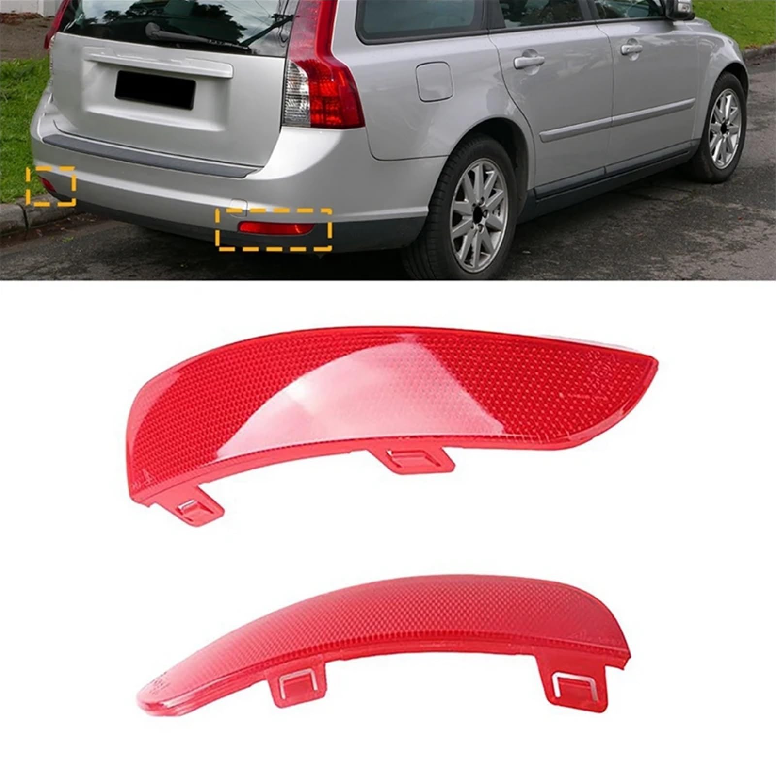 Nebelschlussleuchte,RüCkleuchten Bremslicht Bremslicht Heckstoßstange Reflektorlampe Lichtlinse Reflektorlampe Passend für S40 V50 2008-2015 Nebelschlussleuchte,RüCkleuchten Bremslicht Bremslicht Heckstoßstange Reflektorlampe Lichtlinse Reflektorlampe Passend für S40 V50 2008-2015 von Ymnilian