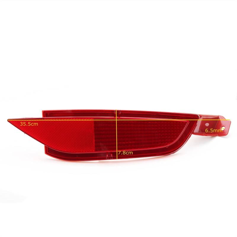 Nebelschlussleuchte,RüCkleuchten Rückenschwanz-Stoßfänger-Reflektor-Lampe Bremsleuchte Nebelscheinwerfer Rechts Passend Für Ford Fiesta Mk7 2008 2009 2011 2012 2012 2013 2014 2015(Left Right) von Ymnilian