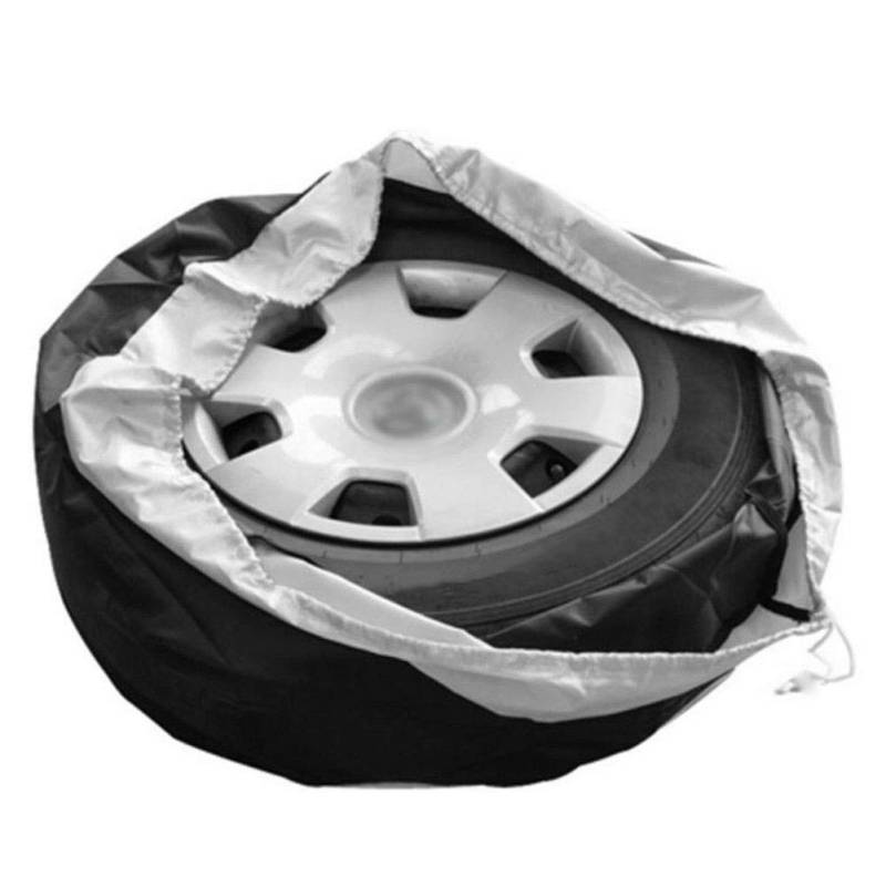 Reserveradabdeckung,Reifentaschen 2PC Reifen Fall Reifen-Schutz-Abdeckung wasserdichte Auto-Reifen-Ersatzbezug UV-Proof Rad Schutz Speicher-Beutel von Ymnilian