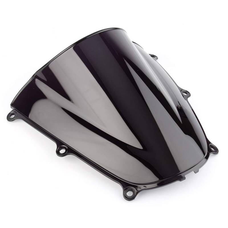 Windschild Motorrad,Motorrad Windschild Motorrad Windschutzscheibe Windschutzscheibe Spoiler Air Deflektor Roller Windschutzkratzer Kratzfest(Black) von Ymnilian