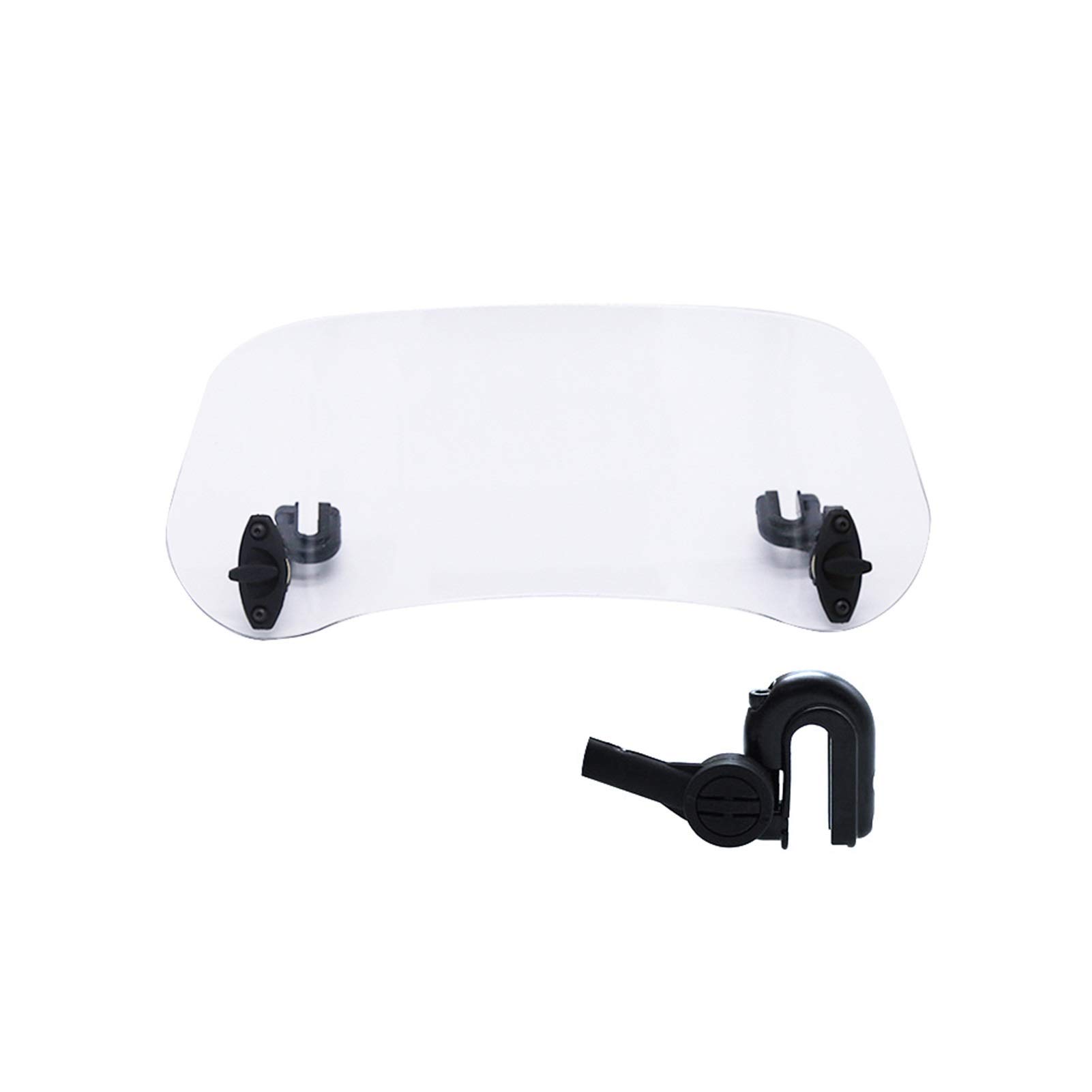 Windschild Motorrad,Motorrad Windschild Universal Motorrad-Windschutzscheibenverlängerung Verstellbare Spoiler-Klemmscheiben-Windschutzscheibe-Deflektor for BMW for Suzuki(Rimless B Large Open) von Ymnilian