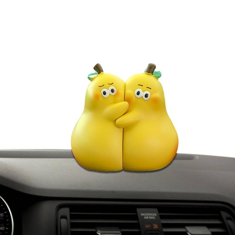 Armaturenbrett Dekorationen | Never Divide Pears Resin Puppen - Auto Interieur Dashboard Puppen, Dashboard Zubehör Damen Geschenke für Auto und Desktop von Ynnhik