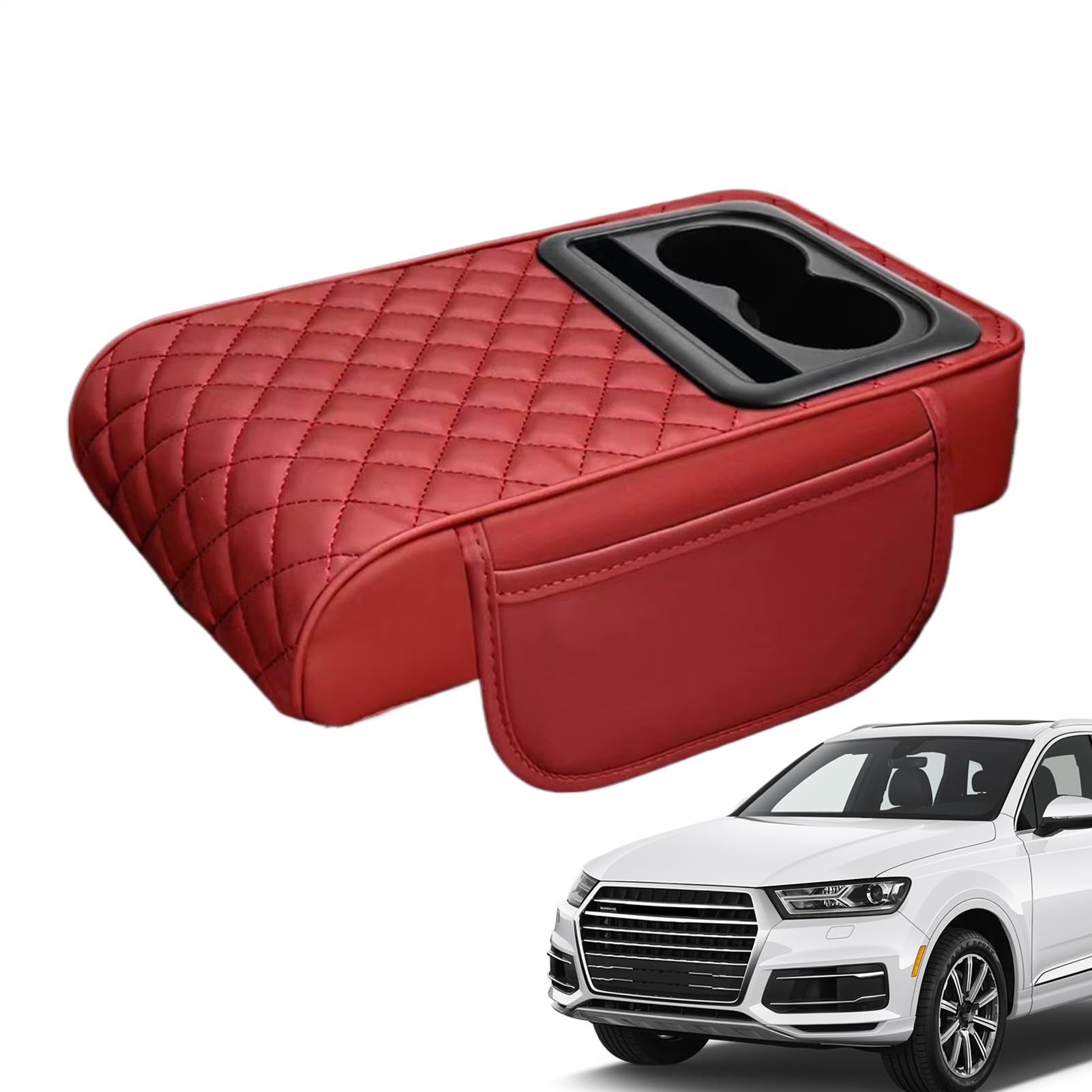 Armlehnen für Auto, Auto-Konsolen-Abdeckung,Bequeme Autokonsole mit Becherhalter | Ergonomisches Autozubehör für das tägliche Pendeln Armlehnen für Auto, Auto-Konsolen-Abdeckung,Bequeme Autokonsole mit Becherhalter | Ergonomisches Autozubehör für das tägliche Pendeln von Ynnhik