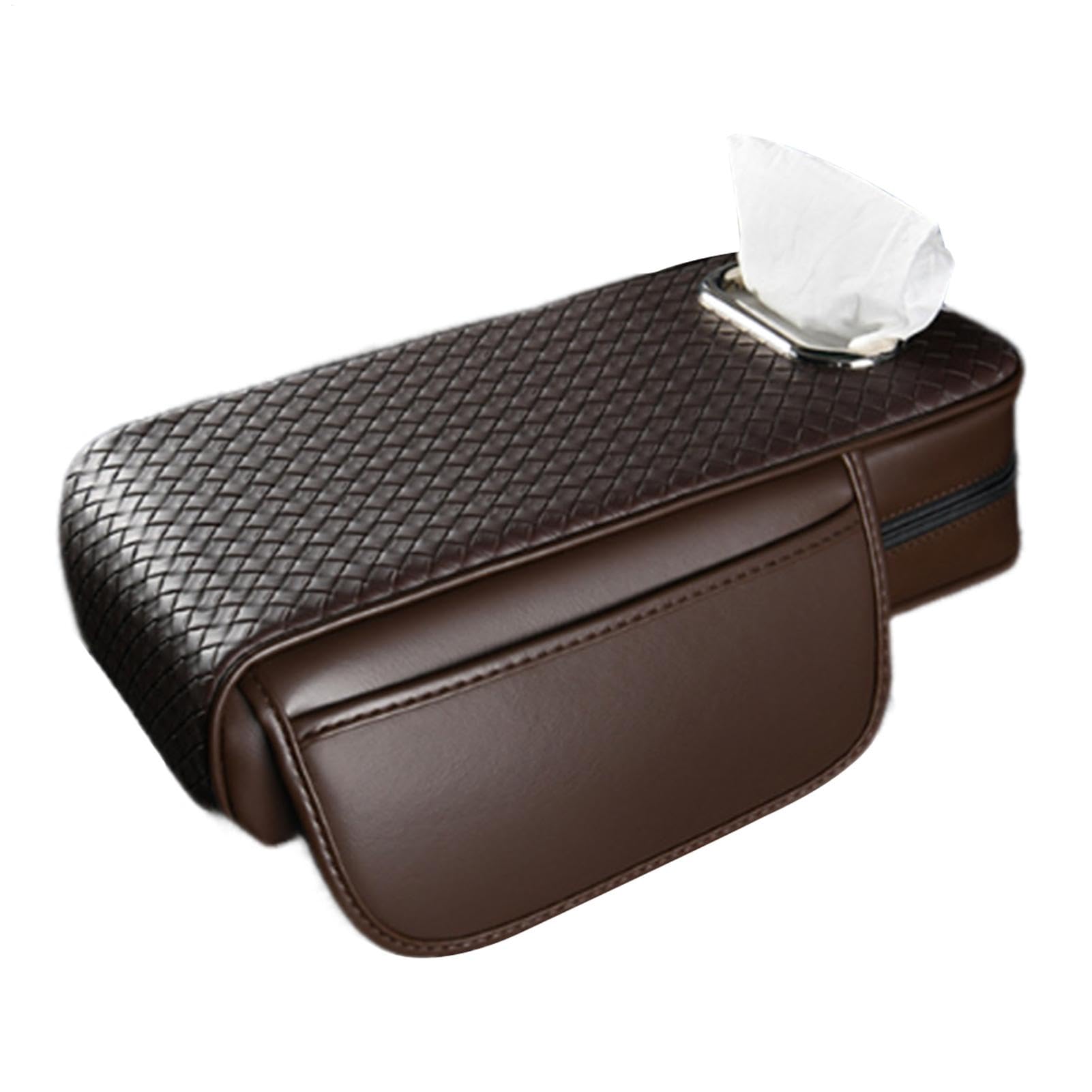 Auto Armlehne Abdeckung,Car Center Console Cover - Aufbewahrungsbox innerhalb der Armlehne Abdeckung Leder | Fahrzeug-Armlehnen-Boxenschutz mit 2 Seitentaschen für Auto SUV Limousine Auto Armlehne Abdeckung,Car Center Console Cover - Aufbewahrungsbox innerhalb der Armlehne Abdeckung Leder | Fahrzeug-Armlehnen-Boxenschutz mit 2 Seitentaschen für Auto SUV Limousine von Ynnhik