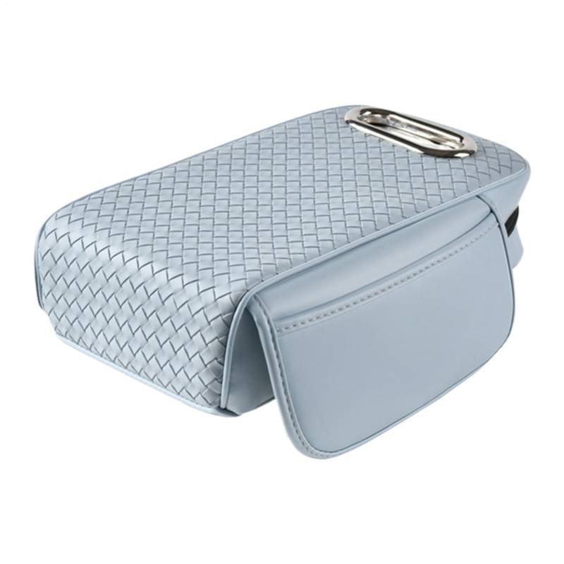 Auto Armlehne Kissen,Armlehne Abdeckung für Auto, Leder Auto Tissue Box Halter Center Konsole Abdeckung, Fahrzeug-Armlehnen-Boxschutz mit 2 Seitentaschen für Auto SUV Limousine von Ynnhik