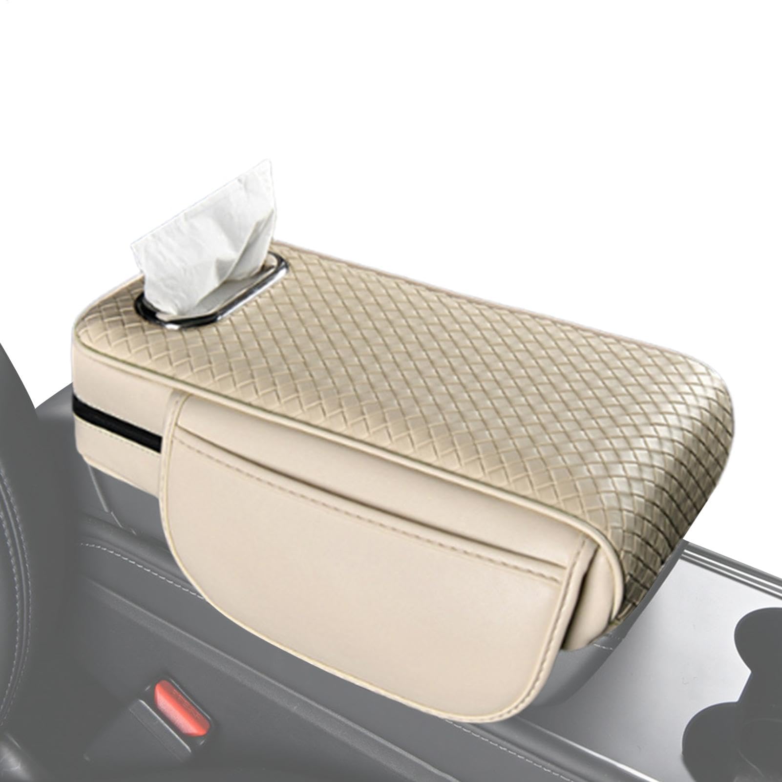 Auto Armlehne Kissen,Armlehne Abdeckung für Auto - Leder Auto Tissue Box Halter Center Konsole Abdeckung,Armlehne Box Auto Kissen mit 2 Seitentaschen für Auto SUV Limousine Auto Armlehnen, Auto Auto Armlehne Kissen,Armlehne Abdeckung für Auto - Leder Auto Tissue Box Halter Center Konsole Abdeckung,Armlehne Box Auto Kissen mit 2 Seitentaschen für Auto SUV Limousine Auto Armlehnen, Auto von Ynnhik