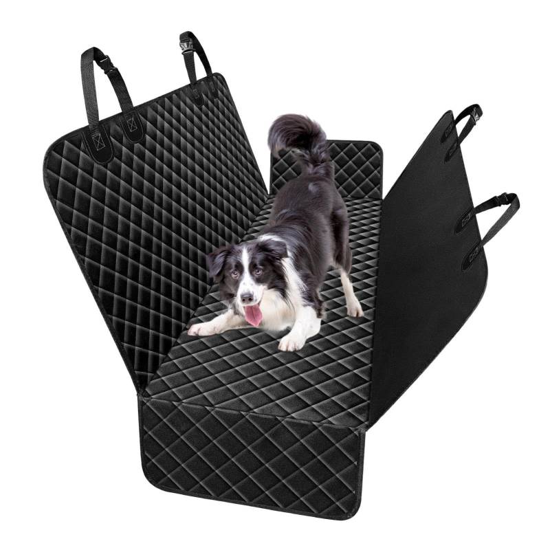 Auto-Hundeschutz, Rücksitz Hundeschutz - 600D Oxford Hundestuhl Abdeckung Anti-Rutsch-Rücksitzabdeckung,Hundewagen-Hängematte, wasserdichtes Rücksitzkissen für Haustiere, Hunde, Katzen, Welpen von Ynnhik