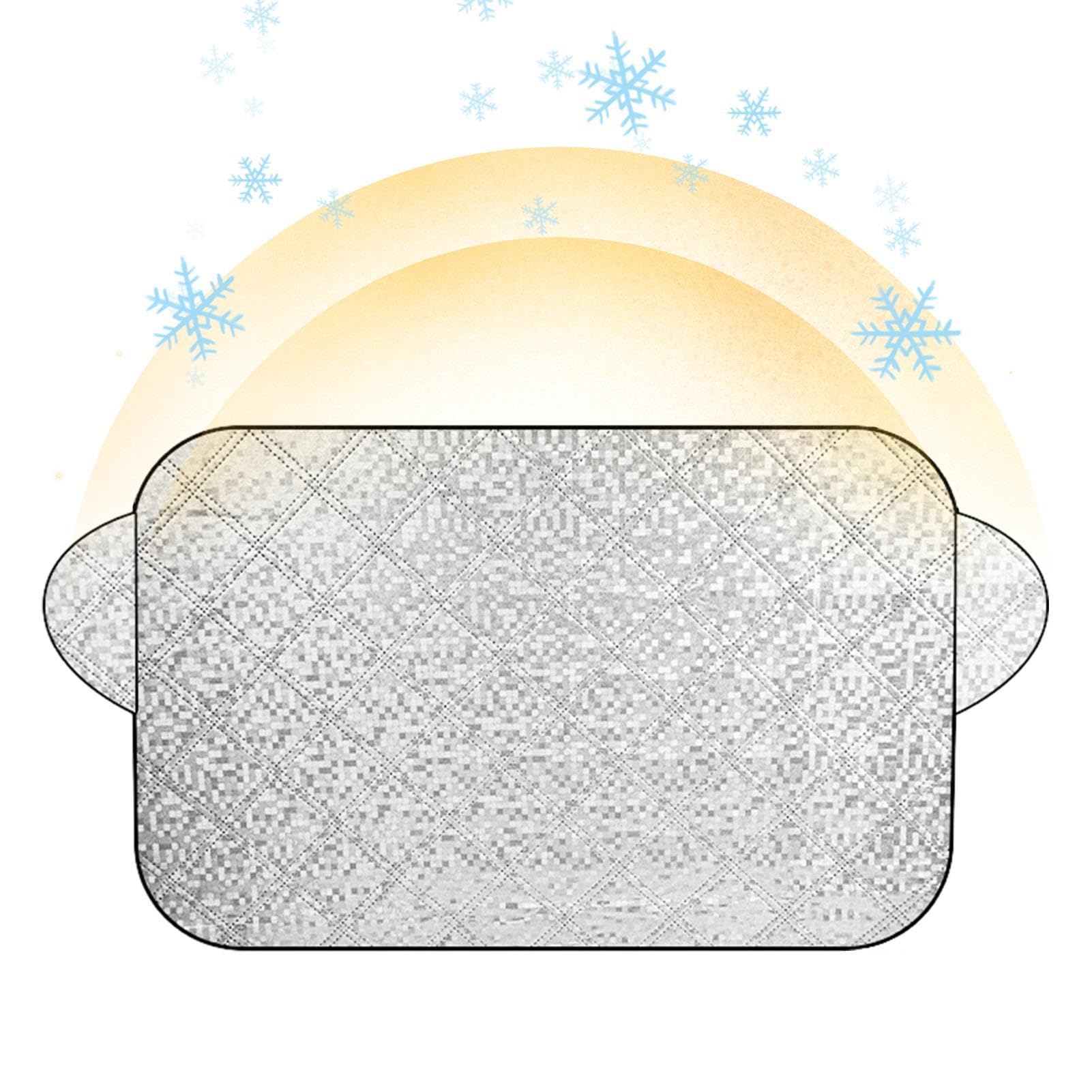 Auto Windschutzscheibe Schneedecke - Magnetische Dicke 4 Schichten Eis Schnee Sonnenschutz | Winter Schnee Ice Removal Protector Windschutzscheibe Abdeckung für LKW und Suvs Auto Windschutzscheibe Schneedecke - Magnetische Dicke 4 Schichten Eis Schnee Sonnenschutz | Winter Schnee Ice Removal Protector Windschutzscheibe Abdeckung für LKW und Suvs von Ynnhik