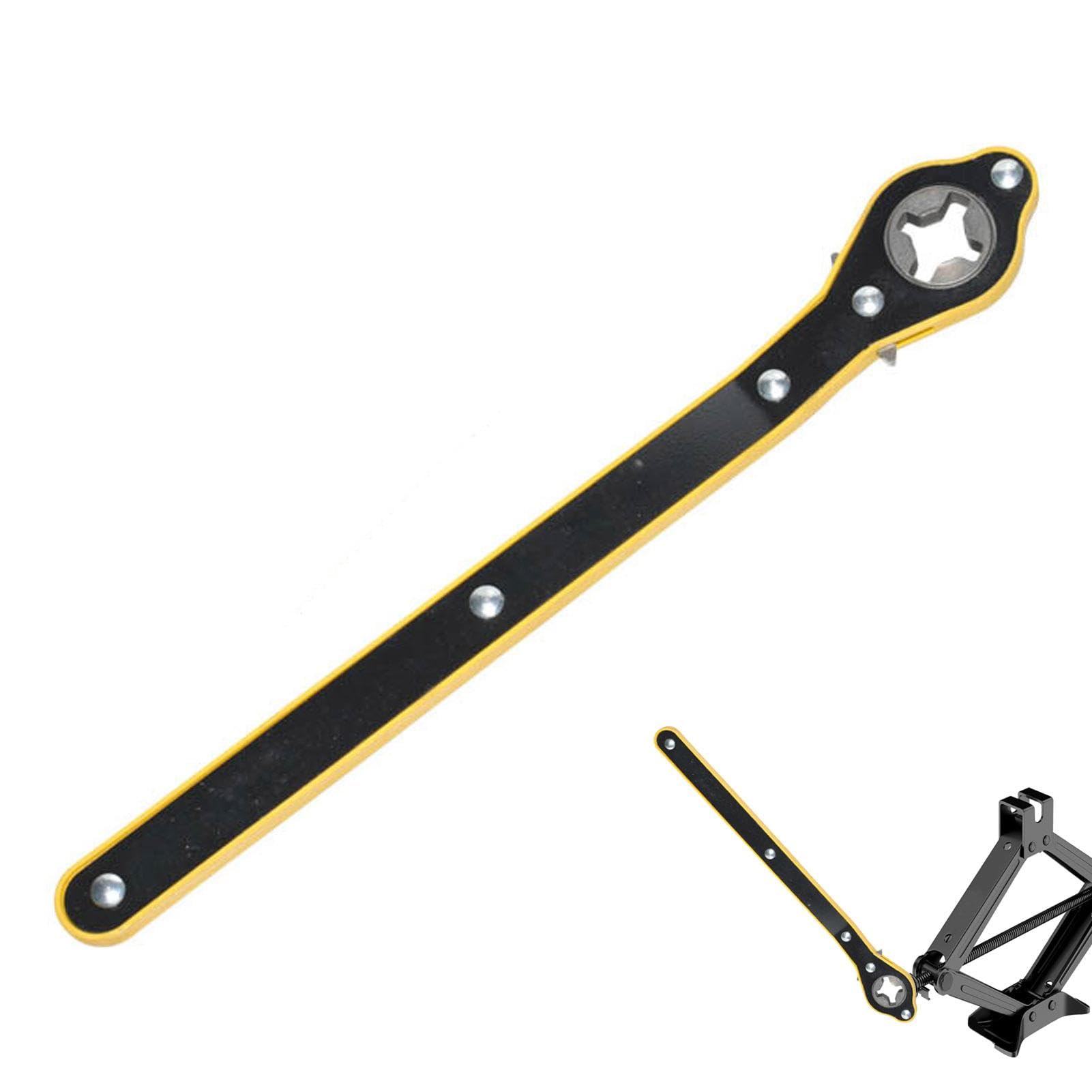 Autojack Schraubenschlüssel Ratchet Werkzeug, Auto Jack Schraubenschlüssel | Arbeitsparender Schraubenschlüssel Jack - Auto Jack Wrench Arbeitsparender Kegelkopf für Reifen Jack Scissor Jack für Autojack Schraubenschlüssel Ratchet Werkzeug, Auto Jack Schraubenschlüssel | Arbeitsparender Schraubenschlüssel Jack - Auto Jack Wrench Arbeitsparender Kegelkopf für Reifen Jack Scissor Jack für von Ynnhik