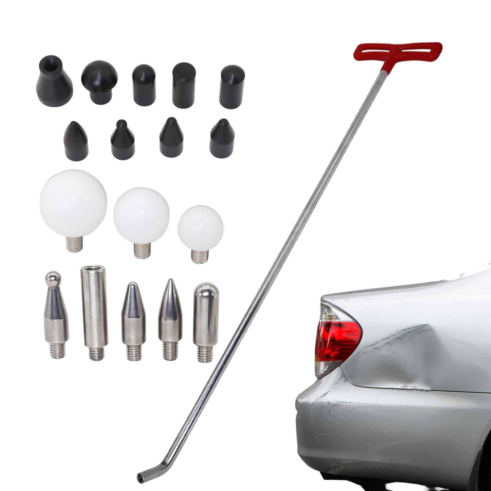 Car Dent Repair Kit - Autoreparaturwerkzeuge mit rutschfestem Griff | Stabile Dentrenreparatur mit hoher Härte und komfortablem Griff für Motorrad SUV Auto Car Dent Repair Kit - Autoreparaturwerkzeuge mit rutschfestem Griff | Stabile Dentrenreparatur mit hoher Härte und komfortablem Griff für Motorrad SUV Auto von Ynnhik