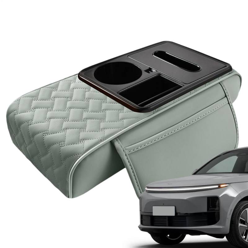 Center Console Cup Holder, Waterproof Car Tissue Box - Multifunktionale Zentrum Konsolenabdeckung, Auto Booster Cushion für Reisenständer tragen und Tränen: Qualität Handwerk und Liebe zum Detail von Ynnhik