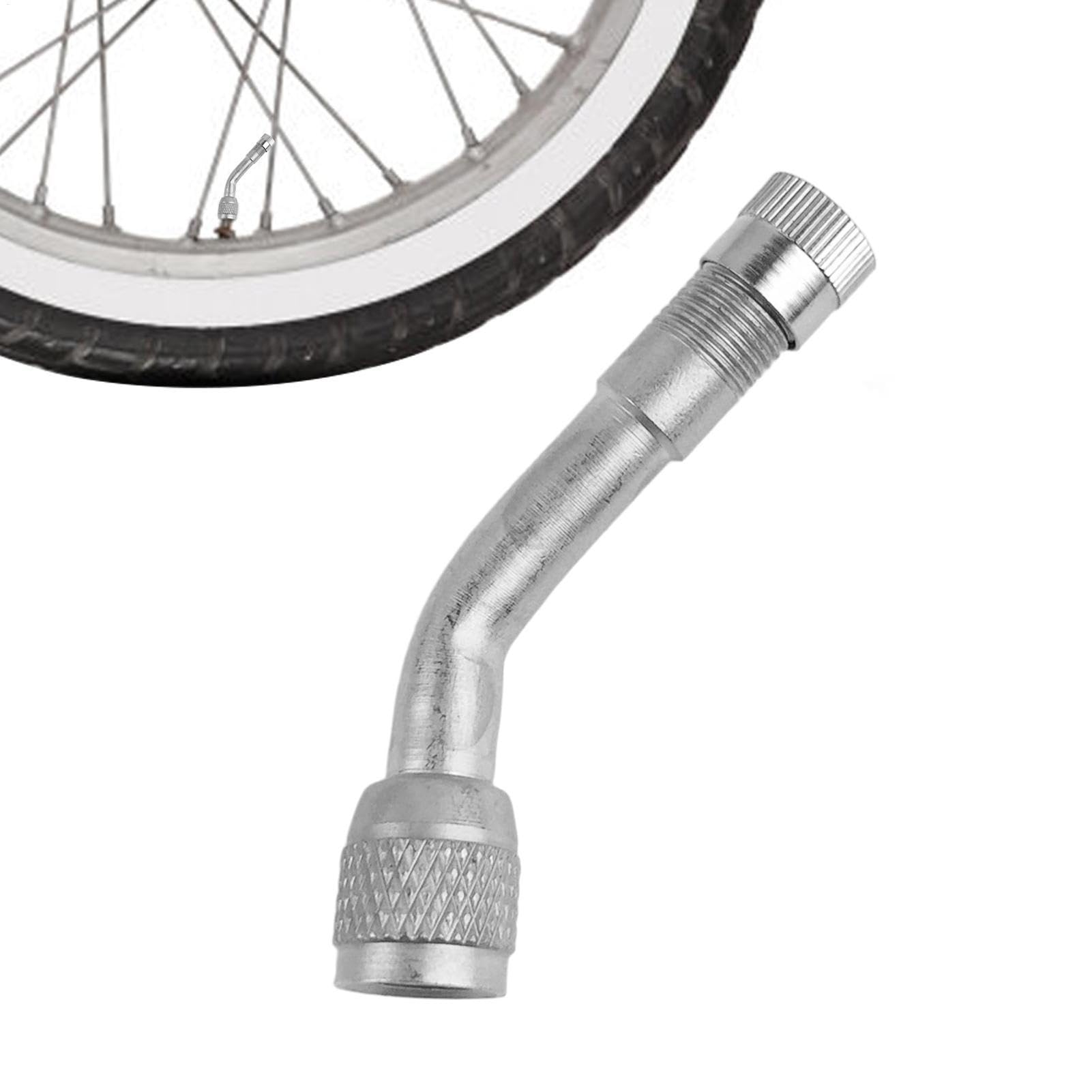 Fahrrad-Reifenverlängerungsventil | Luftreifen-Dehnungsventil mit 90-Grad-Biegung, Autoreifenventilstamm abgewinkelte Verlängerungsadapter für Fahrzeuge, Fahrräder Fahrrad-Reifenverlängerungsventil | Luftreifen-Dehnungsventil mit 90-Grad-Biegung, Autoreifenventilstamm abgewinkelte Verlängerungsadapter für Fahrzeuge, Fahrräder von Ynnhik