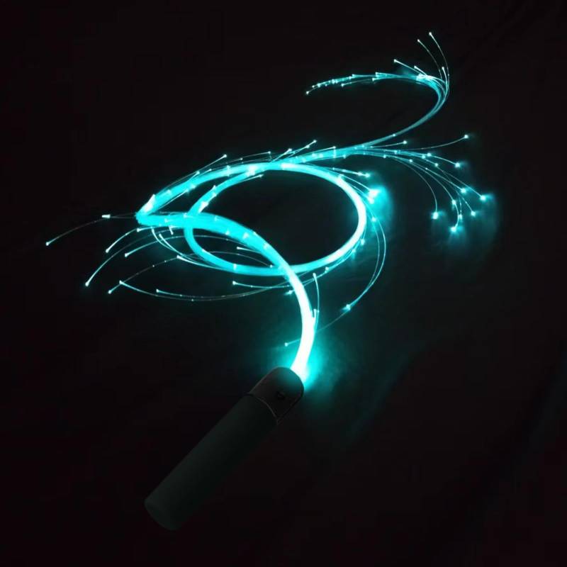 LWL-Peitsche - 360 Grad Drehende LED -Peitschen | Batteriebetriebene wiederverwendbare Faseroptische Schneebesen, Anzünden Schneebesen Mit 4 Modi von Ynnhik