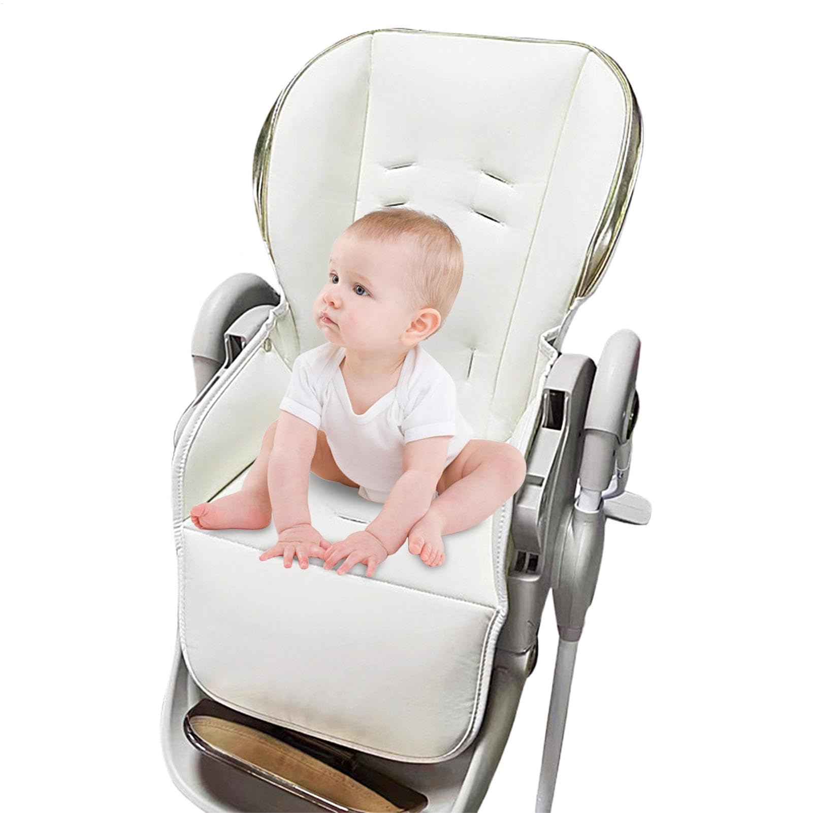 Lederkissen für Hochstuhl - Sitzbezug für Kleinkinder PU-Leder Hochstuhlkissen - Multifunktionales Hochstuhlsitzkissen schützt vor Verschüttungen und Krümel für , Mädchen Lederkissen für Hochstuhl - Sitzbezug für Kleinkinder PU-Leder Hochstuhlkissen - Multifunktionales Hochstuhlsitzkissen schützt vor Verschüttungen und Krümel für , Mädchen von Ynnhik