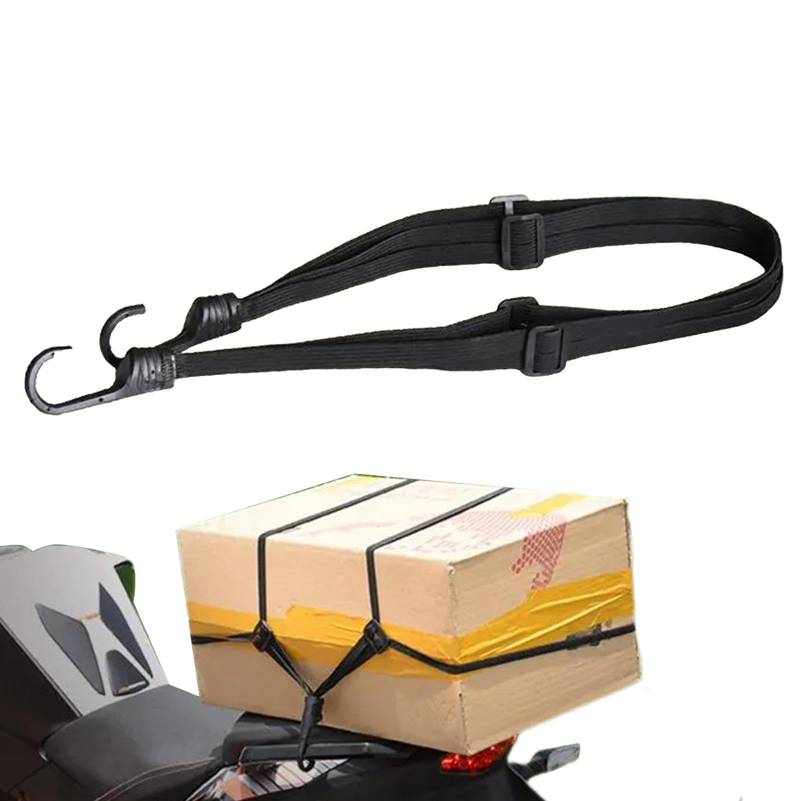 Motorrad-Spanngurte, einziehbare feste Gurtschnur, multifunktionales elastisches Seil mit 2 Haken für Reisen, Transport, Motorsport, Sicherung Motorrad-Spanngurte, einziehbare feste Gurtschnur, multifunktionales elastisches Seil mit 2 Haken für Reisen, Transport, Motorsport, Sicherung von Ynnhik
