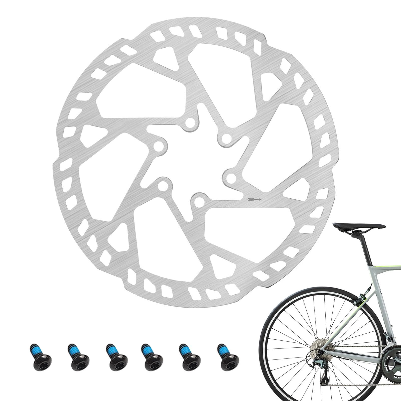 Scheibenbremsen für Radfahren,Scheibenbremsen,203/180/160 mm Fahrradrotoren aus Stahl | Leichte Bremsscheibendrehzahlwechsel, elektrische Rollerscheibenbremse für Mountainbikes Scheibenbremsen für Radfahren,Scheibenbremsen,203/180/160 mm Fahrradrotoren aus Stahl | Leichte Bremsscheibendrehzahlwechsel, elektrische Rollerscheibenbremse für Mountainbikes von Ynnhik