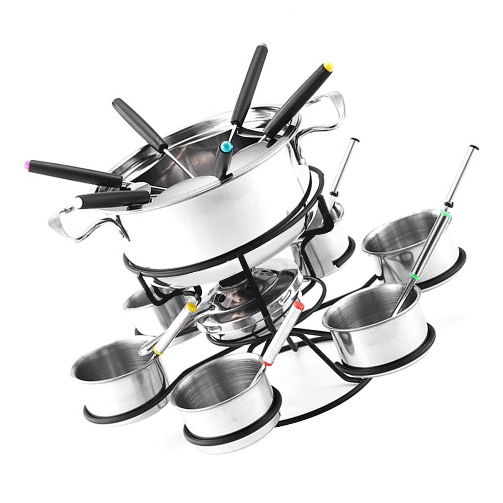 Ynnhik Fondue-Set, elektrisches Fondue-Set, multifunktionales Fondue-Set, Käsefondue, aus Edelstahl, 21-teilig, Käsefondue-Set Ynnhik Fondue-Set, elektrisches Fondue-Set, multifunktionales Fondue-Set, Käsefondue, aus Edelstahl, 21-teilig, Käsefondue-Set von Ynnhik