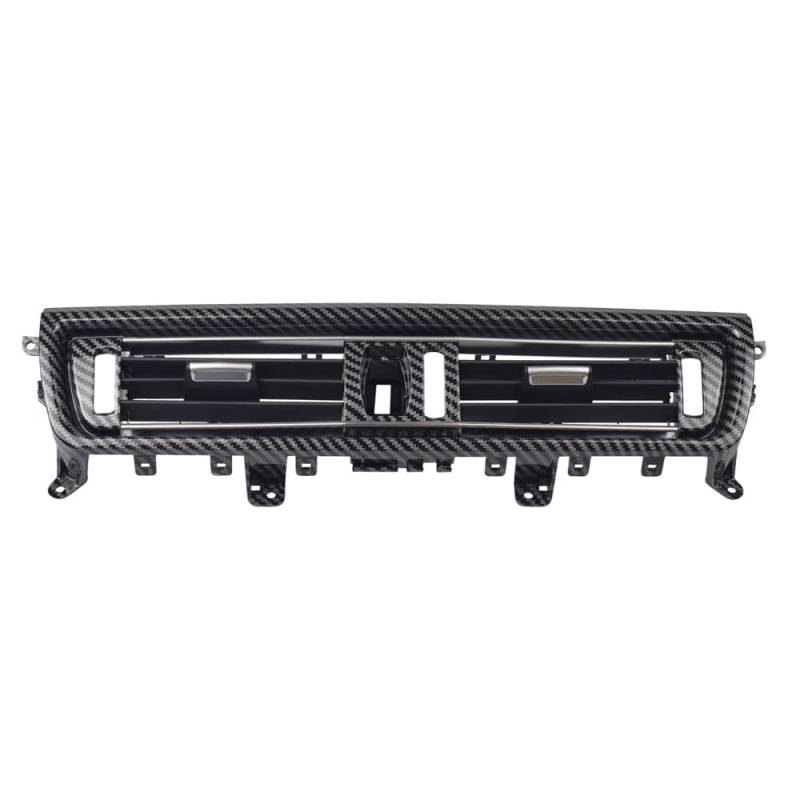 Yoegerery Kohlefaser – mit Chrom ABS + PC Front-Lüftungsgitter für BMW 5er-Serie 520 523 525 528 530 535 550 F10 F18 2010–2016 Auto Grille Autoteile von Yoegerery