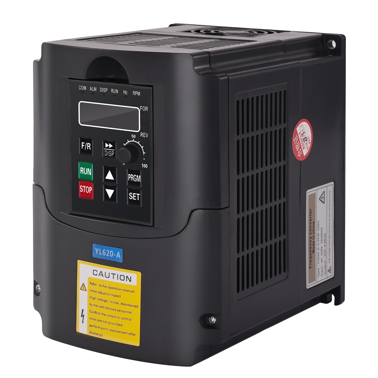 Yofuly VFD Frequenzumrichter Controller 220 V 2,2KW 3 PS Variable VFD Drehzahlregler Wechselstrommotor CNC VFD Umwandler für Motordrehzahlregelwelle YL-Serie (2,2KW, 220 V) von Yofuly