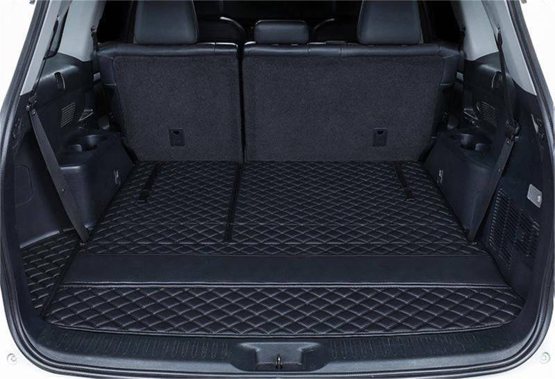 Kofferraummatten Für Toyota Für Highlander 2022 7-Sitzer Kofferraumabdeckungen Autozubehör Teppiche wasserdichte Schutzpolster Matten Accesorios Kofferraumwanne ( Color : 5 ) von Yojack