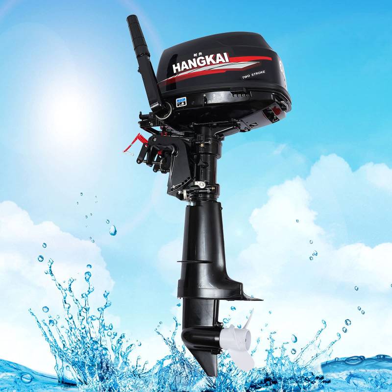 6 PS 2-Takt Außenbordmotor, Benzin Angetriebene Bootsmotoren CDI, Außenborder Bootsmotor Benzinmotor Bootsport Wasserkühl, für Eine Vielzahl von Kleinen Wasserfahrzeugen von Yolancity