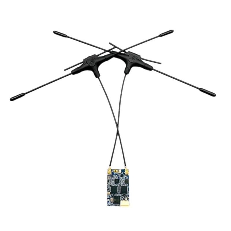 Yominerr 900Mhz 2.4Ghz RX-Empfänger ELRS RX Dual Band Gemini-Empfänger ExpressLRS RX für RC FPV Racing Langstrecken-Drohnen 220MM*2 von Yominerr