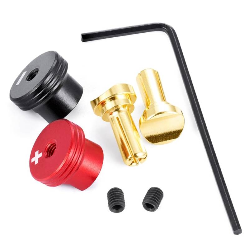 Yominerr Metallstecker Geeignet für RC-Autos Bananenstecker RC-Lipo-Batterieanschluss 4,0 mm von Yominerr