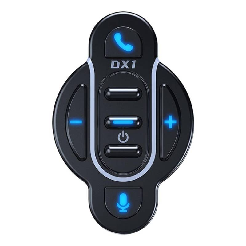 Yominerr Neuer DX1-Motorradgriff-Bluetooth-Controller, Wasserdichter Drahtloser Motorrad-Bluetooth-Headset-Controller, Sprachsteuerung von Yominerr