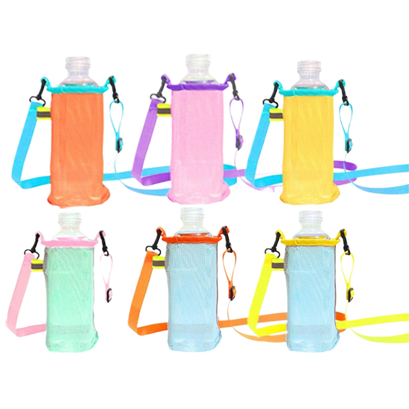 Yonuaret Flaschenhalter Tasche | Tragebeutel Für Flaschen - Mesh-Trinkflaschenhalter Mit Verstellbarem Gurt 6er Set Für Sport Und Reisen Yonuaret Flaschenhalter Tasche | Tragebeutel Für Flaschen - Mesh-Trinkflaschenhalter Mit Verstellbarem Gurt 6er Set Für Sport Und Reisen von Yonuaret