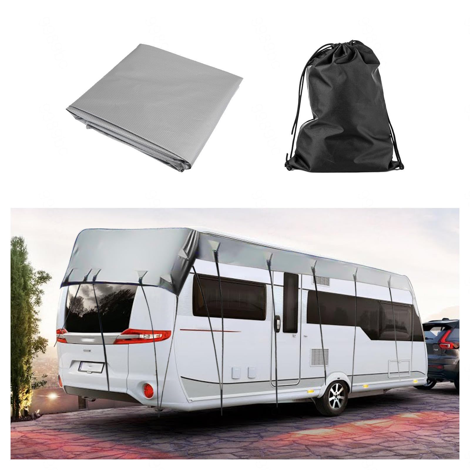 YoruiDeedse Abdeckplane Wohnwagen 210D Oxford-Gewebe Wohnmobilabdeckungen Zusammenklappbar, Leicht Zu Reinigen Wohnwagenplane Geeignet Für Jede Jahreszeit Und Jedes Klima,Silver-21.3 * 9.8ft YoruiDeedse Abdeckplane Wohnwagen 210D Oxford-Gewebe Wohnmobilabdeckungen Zusammenklappbar, Leicht Zu Reinigen Wohnwagenplane Geeignet Für Jede Jahreszeit Und Jedes Klima,Silver-21.3 * 9.8ft von YoruiDeedse