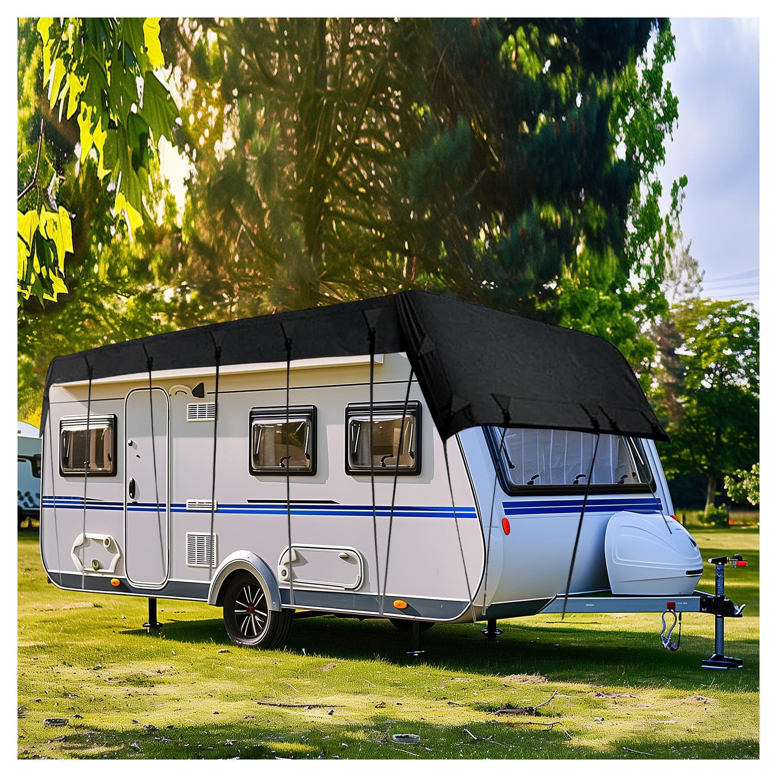 YoruiDeedse Wohnwagen Abdeckplane 210D Oxford-Gewebe Wohnwagen Abdeckung Wind-, Regen- Und Schneefest Wohnwagen Plane Geeignet Für Jede Jahreszeit Und Jedes Klima,Black-32.8 * 9.8ft YoruiDeedse Wohnwagen Abdeckplane 210D Oxford-Gewebe Wohnwagen Abdeckung Wind-, Regen- Und Schneefest Wohnwagen Plane Geeignet Für Jede Jahreszeit Und Jedes Klima,Black-32.8 * 9.8ft von YoruiDeedse