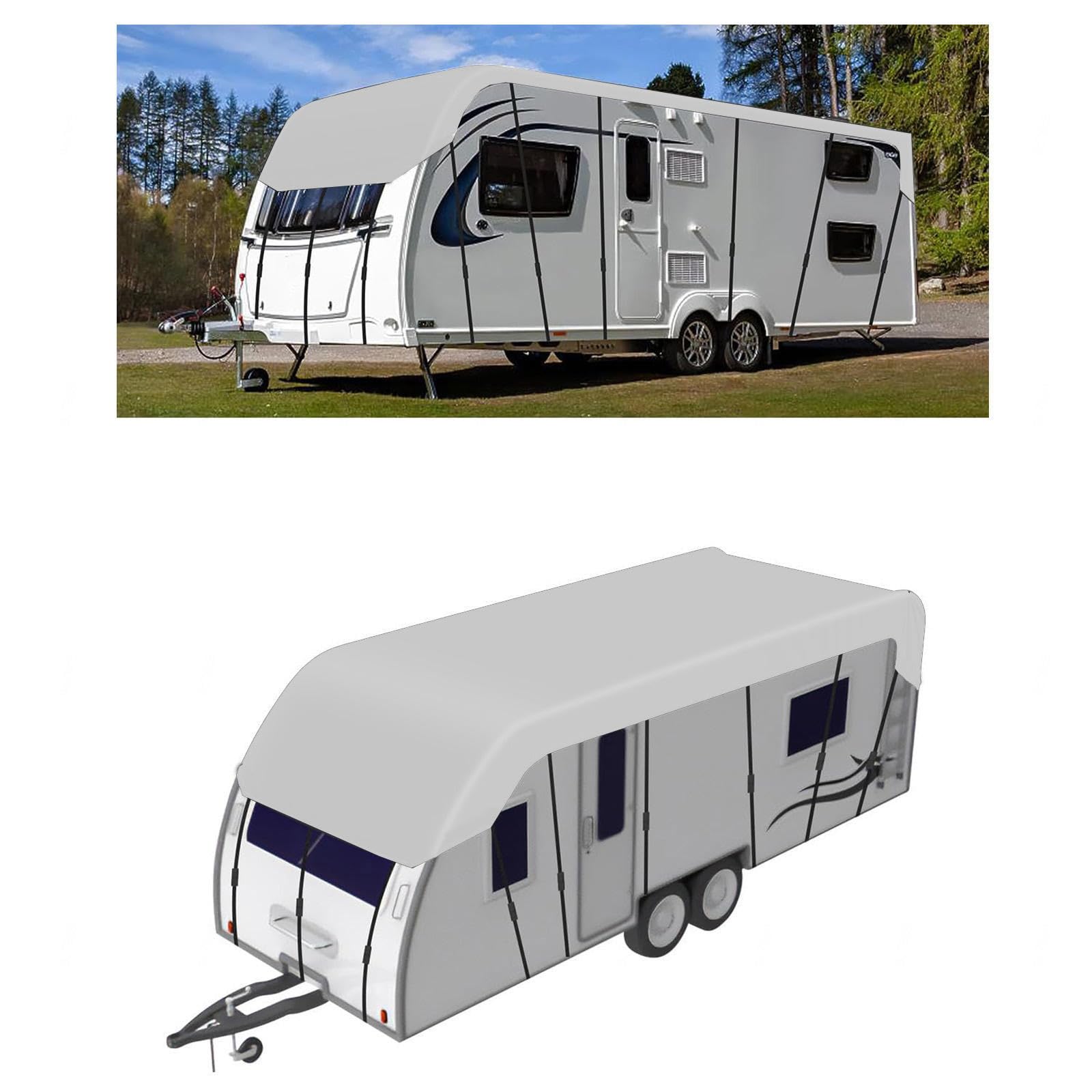 YoruiDeedse Wohnwagen Abdeckung 210D Oxford-Gewebe Wohnwagen Abdeckplane Zusammenklappbar, Leicht Zu Reinigen Wohnwagen Abdeckplane Geeignet Für Jede Jahreszeit Und Jedes Klima,Silver-31.1 * 9.8ft YoruiDeedse Wohnwagen Abdeckung 210D Oxford-Gewebe Wohnwagen Abdeckplane Zusammenklappbar, Leicht Zu Reinigen Wohnwagen Abdeckplane Geeignet Für Jede Jahreszeit Und Jedes Klima,Silver-31.1 * 9.8ft von YoruiDeedse