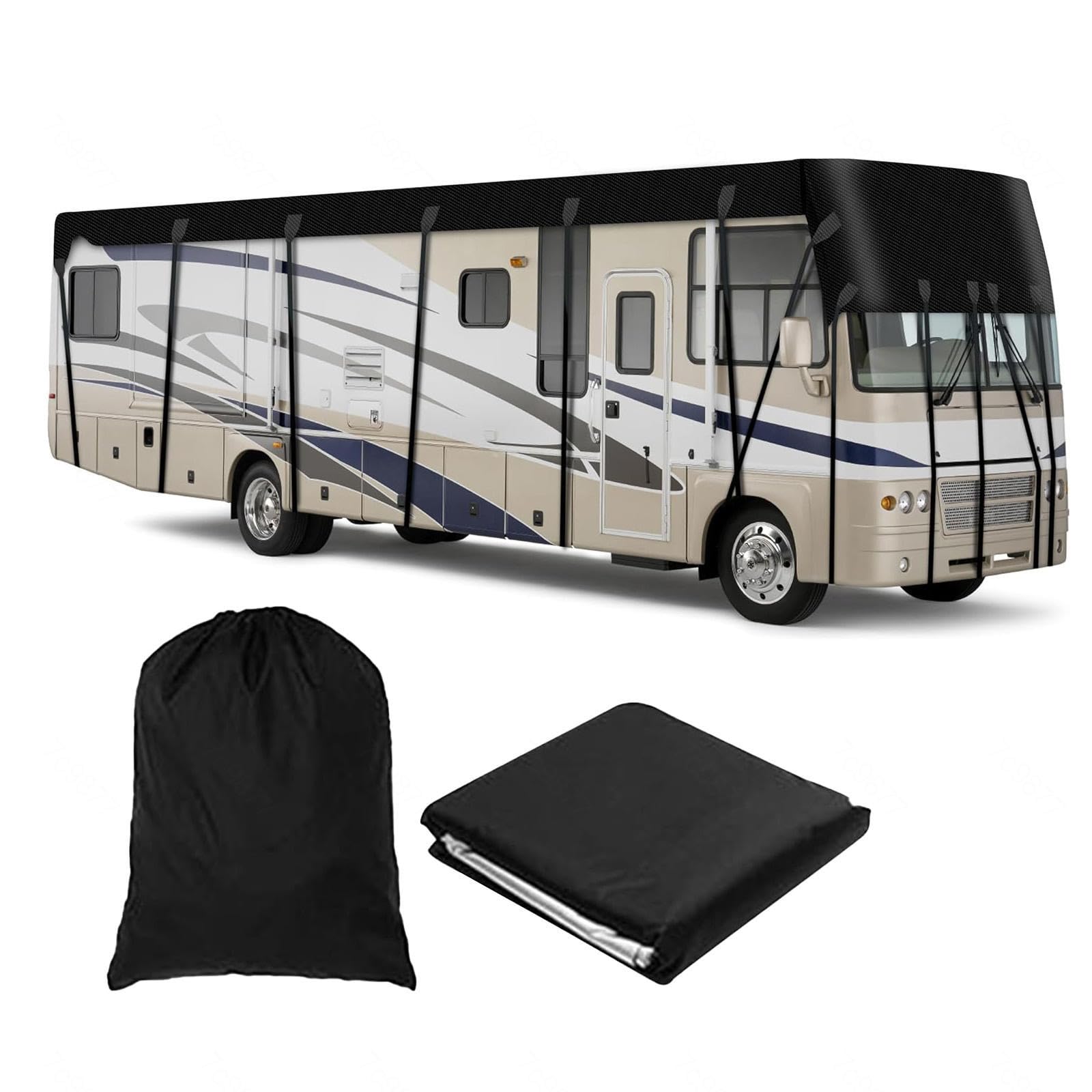 YoruiDeedse Wohnwagen Abdeckung 210D Oxford-Gewebe Wohnwagen Schutzhülle Zusammenklappbar, Leicht Zu Reinigen Campingzubehör Für Wohnmobil Geeignet Für Wohnwagen, Wohnmobile, Busse,Black-42.6 * 9.8ft YoruiDeedse Wohnwagen Abdeckung 210D Oxford-Gewebe Wohnwagen Schutzhülle Zusammenklappbar, Leicht Zu Reinigen Campingzubehör Für Wohnmobil Geeignet Für Wohnwagen, Wohnmobile, Busse,Black-42.6 * 9.8ft von YoruiDeedse