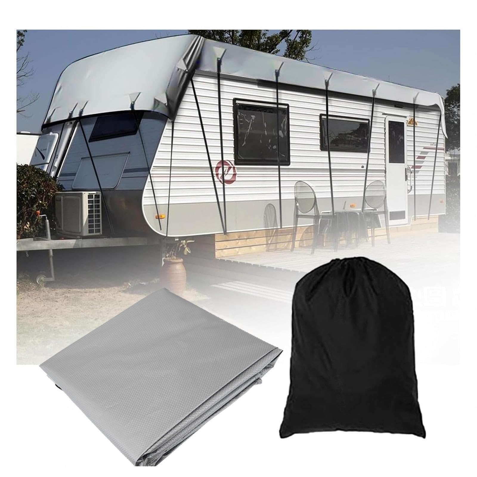 YoruiDeedse Wohnwagen Plane 210D Oxford-Gewebe Wohnwagen Abdeckplane Zusammenklappbar, Leicht Zu Reinigen Wohnmobilausstattung Geeignet Für Wohnwagen, Wohnmobile, Busse,Silver-23 * 9.8ft YoruiDeedse Wohnwagen Plane 210D Oxford-Gewebe Wohnwagen Abdeckplane Zusammenklappbar, Leicht Zu Reinigen Wohnmobilausstattung Geeignet Für Wohnwagen, Wohnmobile, Busse,Silver-23 * 9.8ft von YoruiDeedse