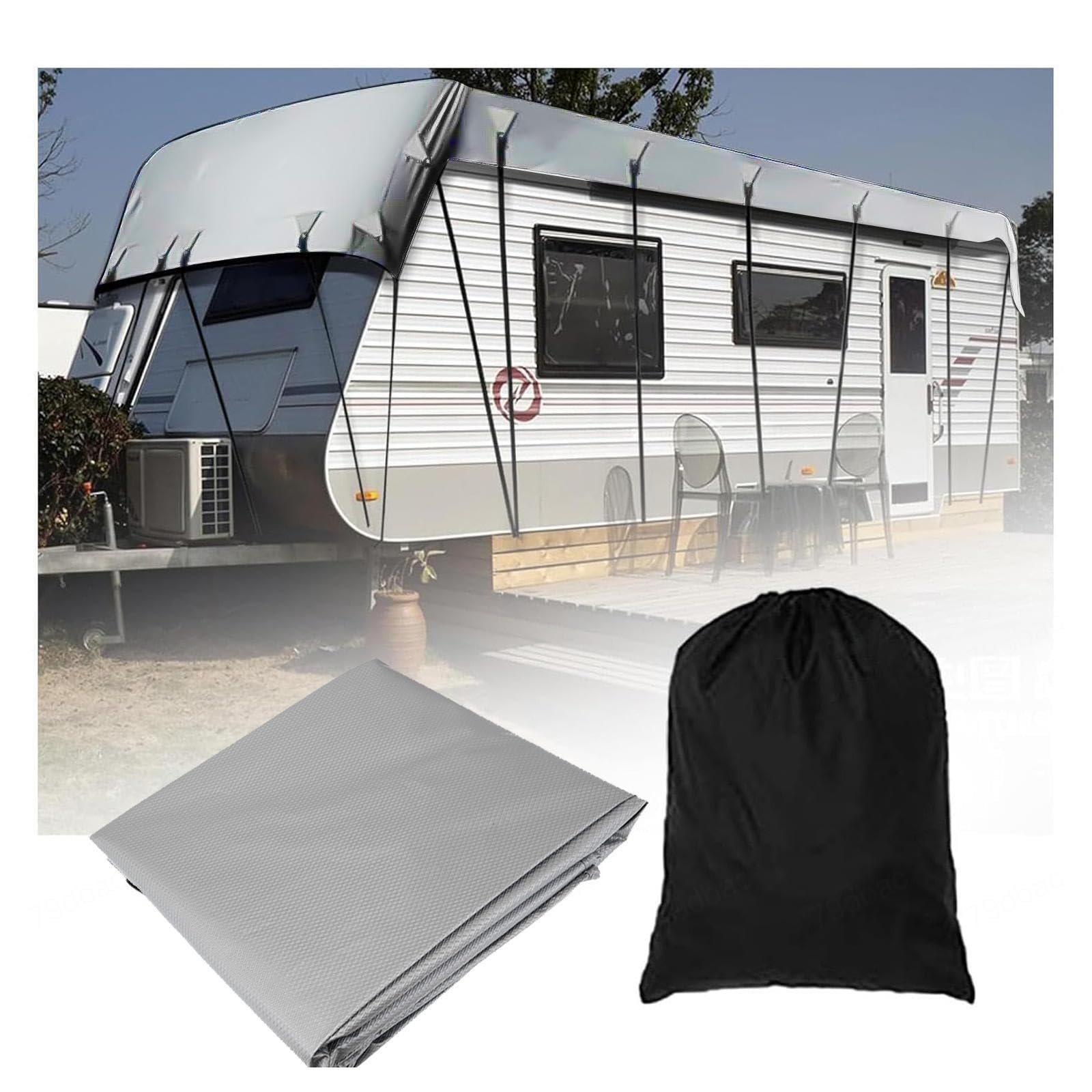 YoruiDeedse Wohnwagen Schutzhülle 210D Oxford-Gewebe Wohnwagen Abdeckplane Wind-, Regen- Und Schneefest Wohnwagenplane Geeignet Für Wohnwagen, Wohnmobile, Busse,Silver-27.8 * 9.8ft YoruiDeedse Wohnwagen Schutzhülle 210D Oxford-Gewebe Wohnwagen Abdeckplane Wind-, Regen- Und Schneefest Wohnwagenplane Geeignet Für Wohnwagen, Wohnmobile, Busse,Silver-27.8 * 9.8ft von YoruiDeedse