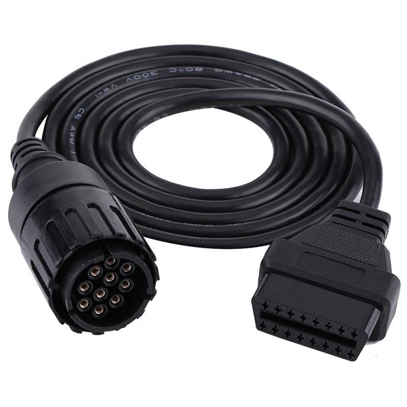 10 Pin zu 16 Pin OBD2 Adapter Stecker Diagnose Kabel, 10 Pin zu 16 Pin OBD2 Diagnosekabel OBD2 Adapterkabel für ICOM-D Motorrad Motorradadapteranschlüsse von Yosoo Health Gear