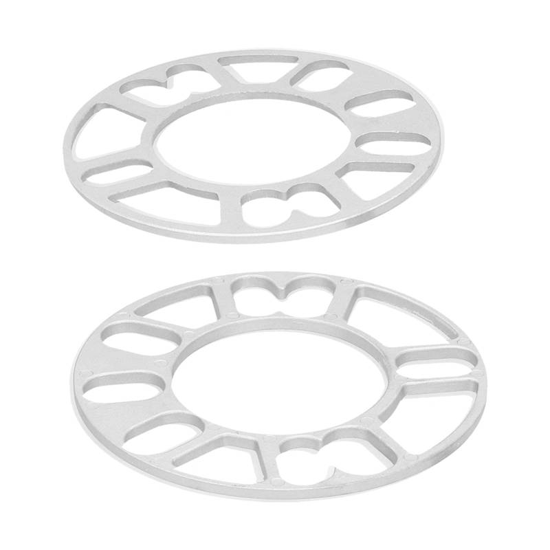 2 STÜCKE Spurverbreiterungen aus Aluminiumlegierung, Innendurchmesser 3,1 Zoll, Außendurchmesser 5,9 Zoll, Dicke 0,2 Zoll, Distanzscheiben, Distanzplatte für 4/5-Bolzen-Felgen von Yosoo Health Gear