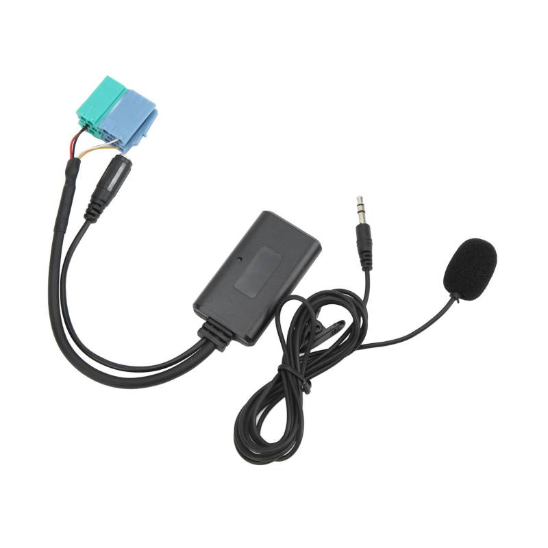 Bluetooth-Audio-Adapterkabel, Auto-Wireless-Audio-AUX-Eingangsadapterkabel Bluetooth 5.0 mit Mikrofon-Ersatz für von Yosoo Health Gear