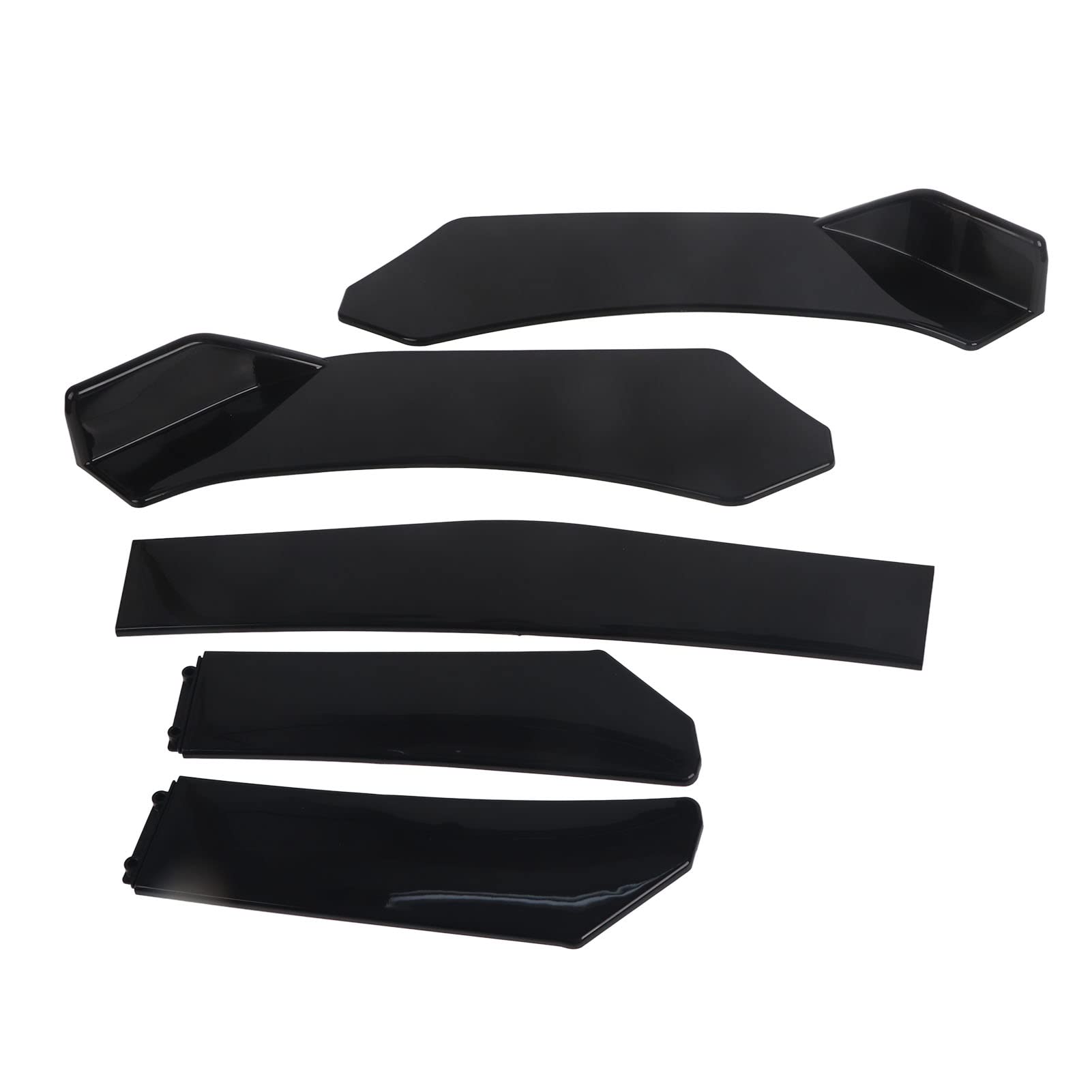 Frontstoßstangenlippe, 5 Stück Universal Frontlippe Sopiler Wing Body Lip Splitter Diffusor Frontstoßstange Canard Protector für Auto Frontstoßstangenlippe, 5 Stück Universal Frontlippe Sopiler Wing Body Lip Splitter Diffusor Frontstoßstange Canard Protector für Auto von Yosoo Health Gear