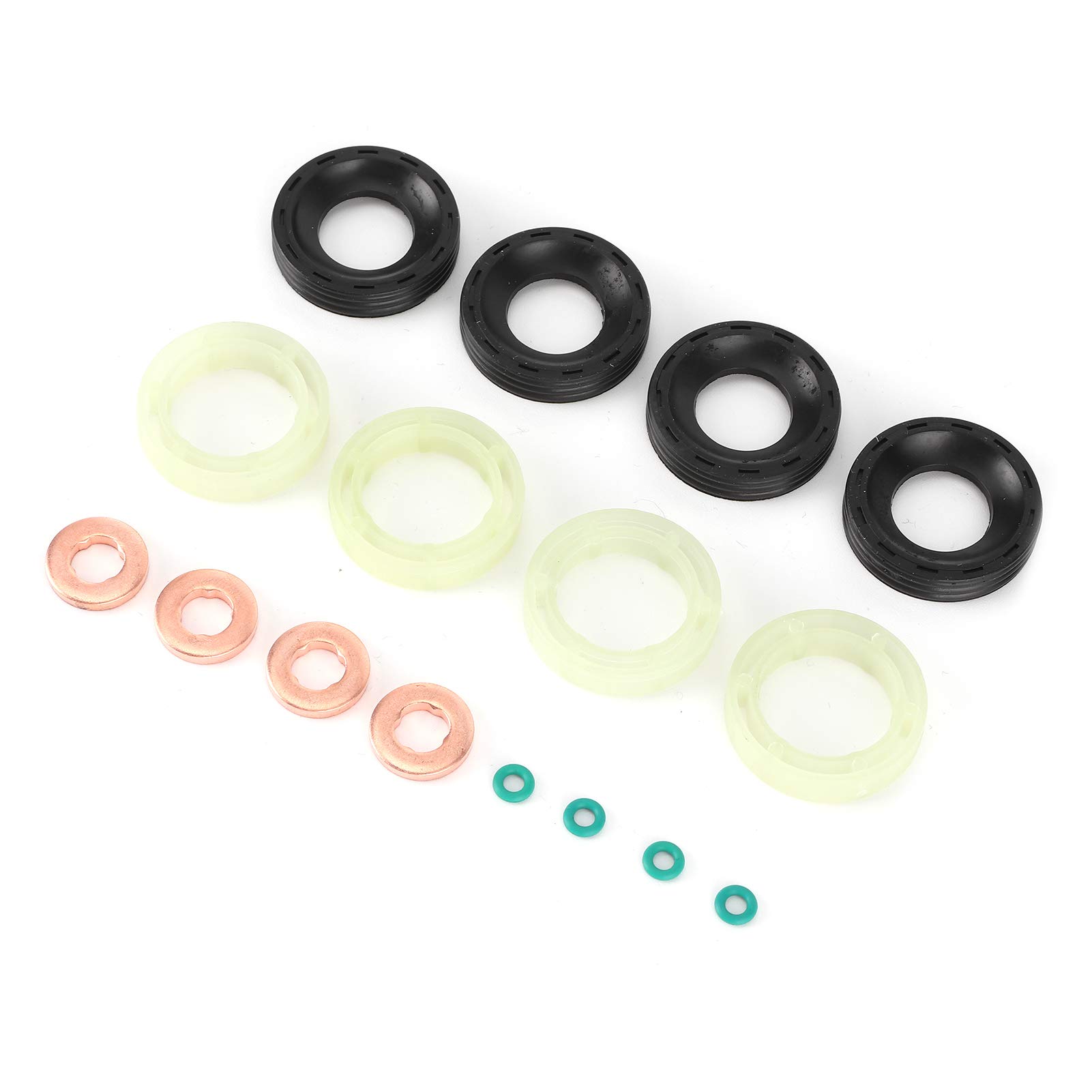 Injektor-Dichtung Ssatz, Kraftstoff Injektor Dichtung Waschmaschine O-Ring-Set, Injektor-Dichtung-Reparatur Satz für Citroen Berlingo C2 C3 C4 von Yosoo Health Gear