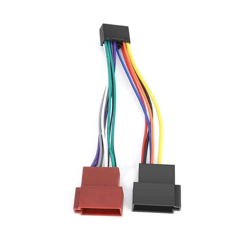 Kabelbaumstecker-Adapter, Autoradio Adapter, 16-poliger Autoradio-ISO-Adapter ISO-Kabelbaumstecker-Adapter Kabelbaumadapter radio kabel für NC JVC von Yosoo Health Gear
